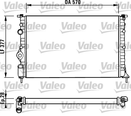 VALEO 731379 Radiatore,...