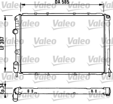 VALEO 731380 Radiatore,...