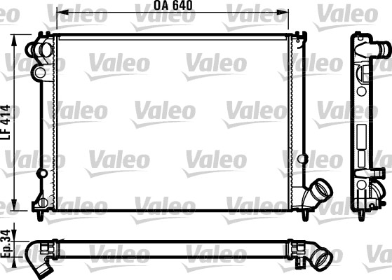 VALEO 731384 Radiatore, Raffreddamento motore-Radiatore, Raffreddamento motore-Ricambi Euro