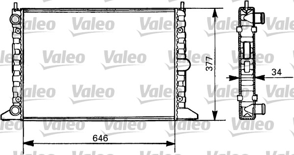 VALEO 731385 Radiatore,...