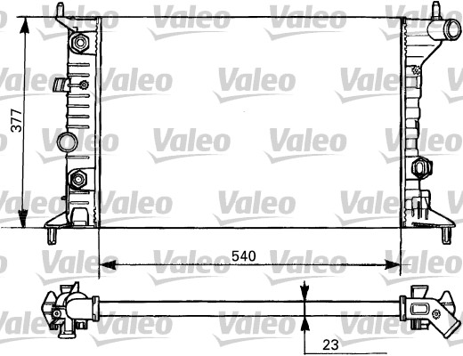 VALEO 731393 Radiatore, Raffreddamento motore