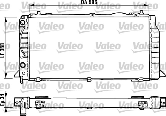 VALEO 731422 Radiatore, Raffreddamento motore-Radiatore, Raffreddamento motore-Ricambi Euro