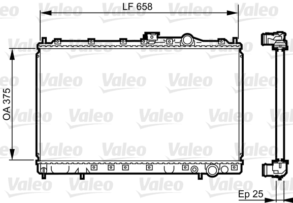 VALEO 731451 Radiatore, Raffreddamento motore-Radiatore, Raffreddamento motore-Ricambi Euro