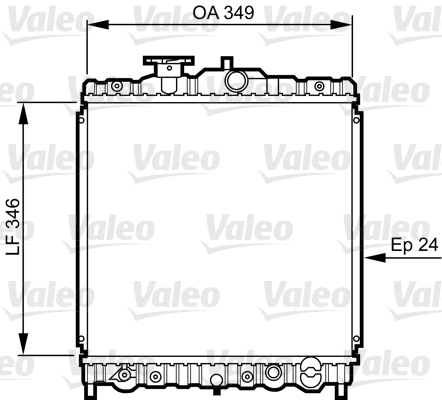 VALEO 731458 Radiatore, Raffreddamento motore-Radiatore, Raffreddamento motore-Ricambi Euro