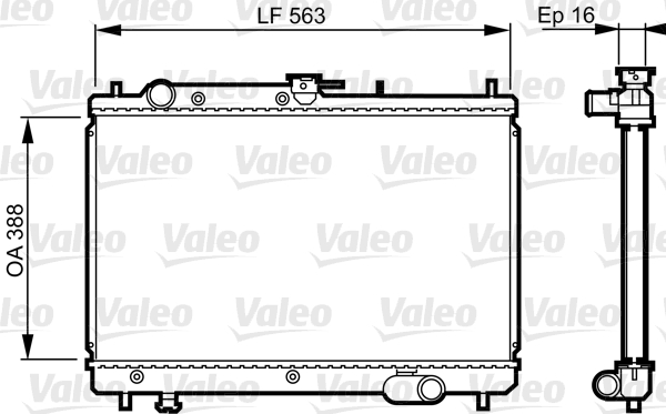 VALEO 731461 Radiatore, Raffreddamento motore