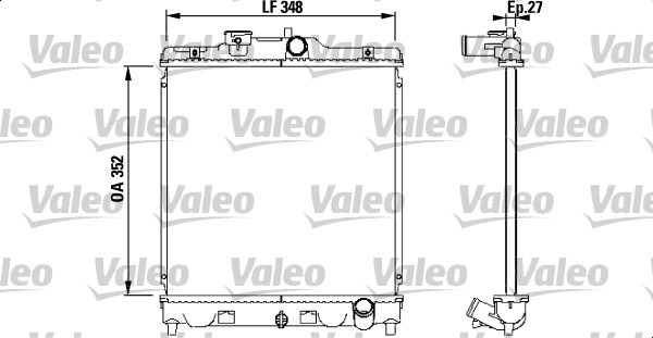 VALEO 731468 Radiatore,...