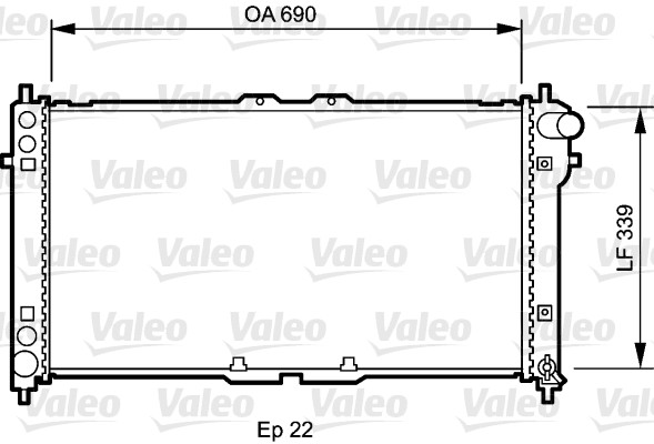 VALEO 731472 Radiatore, Raffreddamento motore-Radiatore, Raffreddamento motore-Ricambi Euro