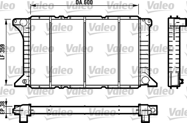 VALEO 731492 Radiatore, Raffreddamento motore-Radiatore, Raffreddamento motore-Ricambi Euro