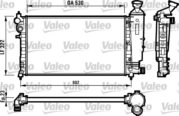 VALEO 731526 Radiatore, Raffreddamento motore-Radiatore, Raffreddamento motore-Ricambi Euro