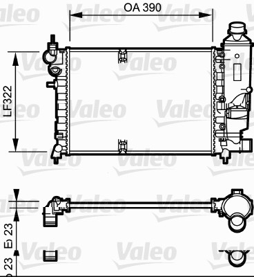 VALEO 731528 Radiatore,...