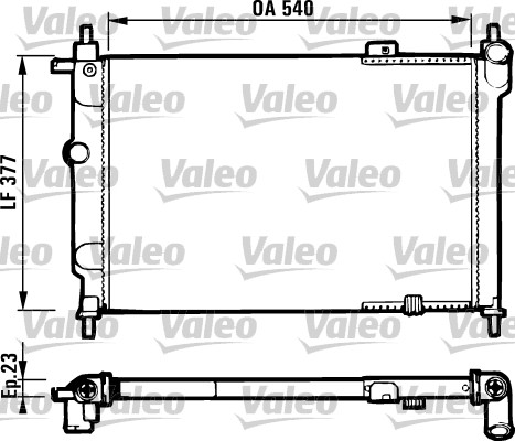 VALEO 731551 Radiatore, Raffreddamento motore-Radiatore, Raffreddamento motore-Ricambi Euro