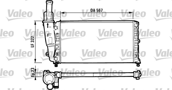 VALEO 731562 Radiatore, Raffreddamento motore-Radiatore, Raffreddamento motore-Ricambi Euro