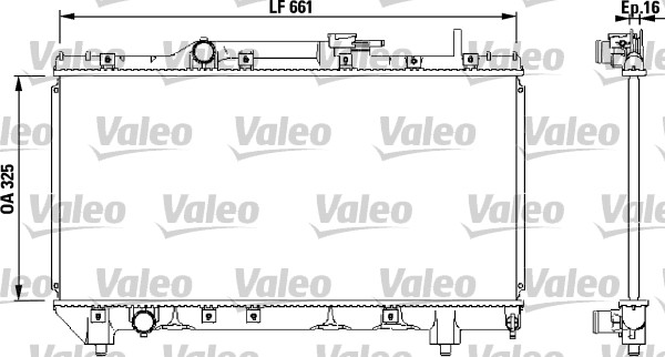 VALEO 731565 Radiatore,...