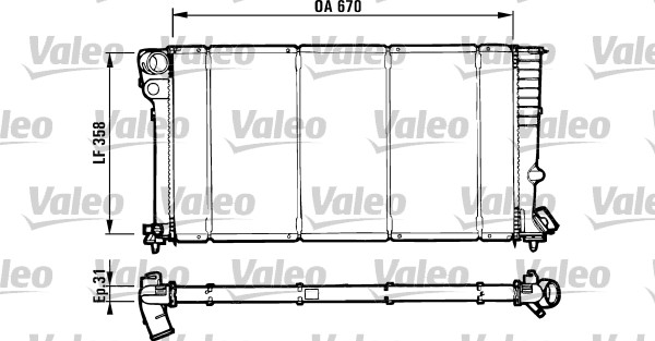 VALEO 731571 Radiatore,...