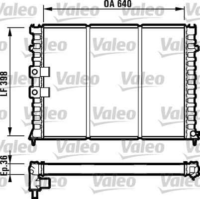 VALEO 731586 Radiatore, Raffreddamento motore