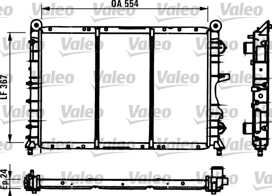 VALEO 731590 Radiatore,...