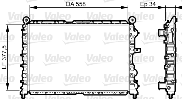 VALEO 731592 Radiatore, Raffreddamento motore-Radiatore, Raffreddamento motore-Ricambi Euro