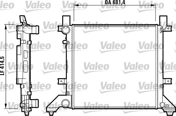 VALEO 731605 Radiatore, Raffreddamento motore-Radiatore, Raffreddamento motore-Ricambi Euro