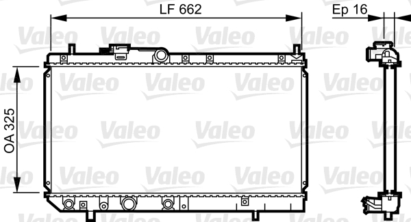 VALEO 731620 Radiatore, Raffreddamento motore