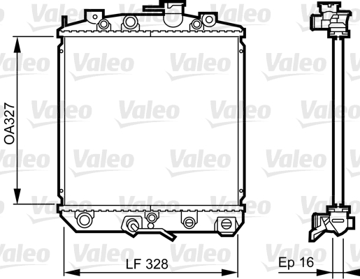 VALEO 731623 Radiatore, Raffreddamento motore