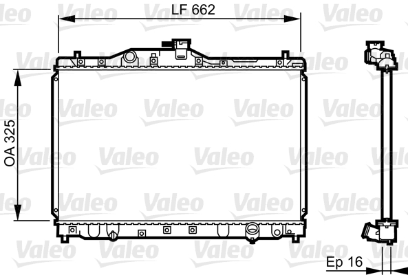 VALEO 731630 Radiatore,...