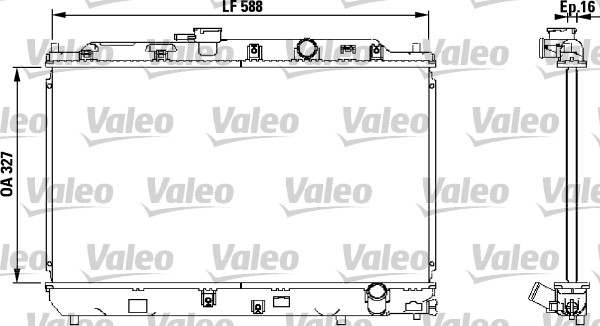 VALEO 731634 Radiatore, Raffreddamento motore-Radiatore, Raffreddamento motore-Ricambi Euro