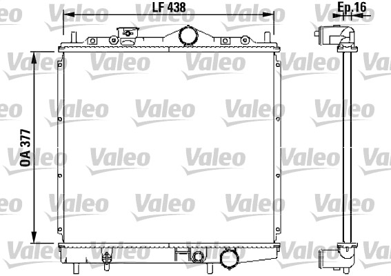 VALEO 731647 Radiatore, Raffreddamento motore