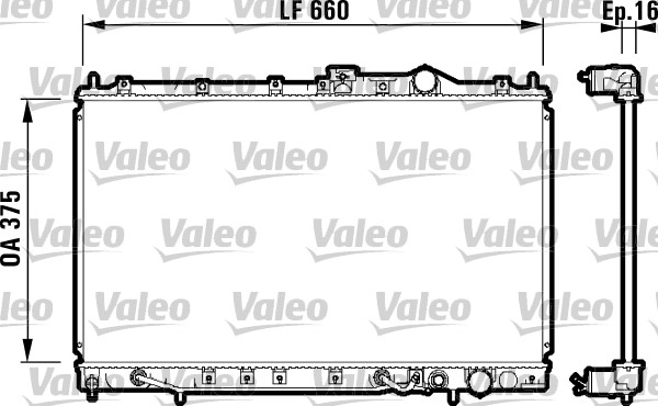 VALEO 731648 Radiatore, Raffreddamento motore