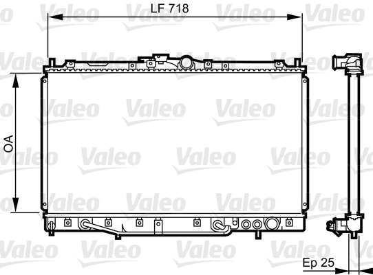 VALEO 731650 Radiatore, Raffreddamento motore-Radiatore, Raffreddamento motore-Ricambi Euro