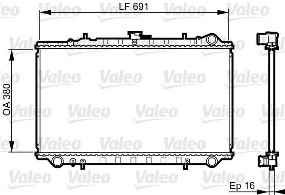 VALEO 731656 Radiatore,...