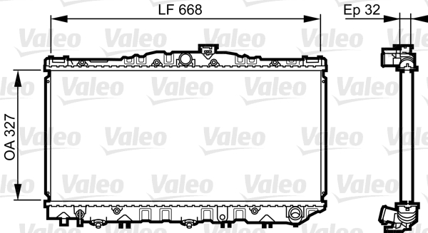 VALEO 731698 Radiatore, Raffreddamento motore