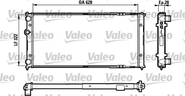 VALEO 731728 Radiatore, Raffreddamento motore-Radiatore, Raffreddamento motore-Ricambi Euro