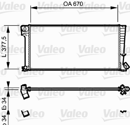 VALEO 731743 Radiatore, Raffreddamento motore-Radiatore, Raffreddamento motore-Ricambi Euro