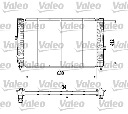 VALEO 731755 Radiatore, Raffreddamento motore