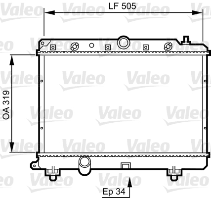 VALEO 731817 Radiatore, Raffreddamento motore-Radiatore, Raffreddamento motore-Ricambi Euro