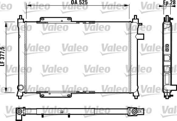 VALEO 731818 Radiatore, Raffreddamento motore-Radiatore, Raffreddamento motore-Ricambi Euro