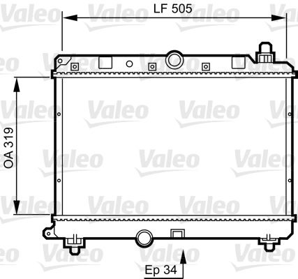 VALEO 731820 Radiatore, Raffreddamento motore-Radiatore, Raffreddamento motore-Ricambi Euro