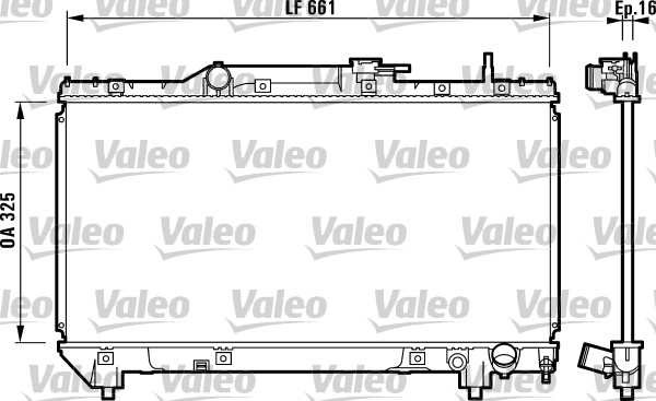 VALEO 731831 Radiatore, Raffreddamento motore-Radiatore, Raffreddamento motore-Ricambi Euro