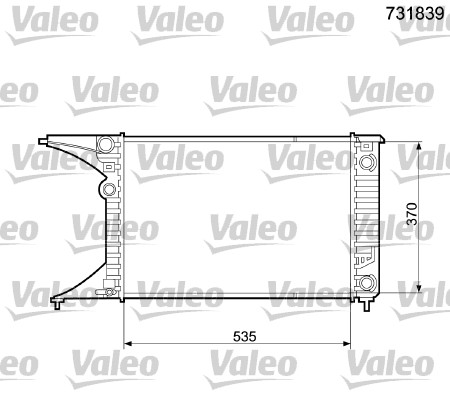 VALEO 731839 Radiatore, Raffreddamento motore