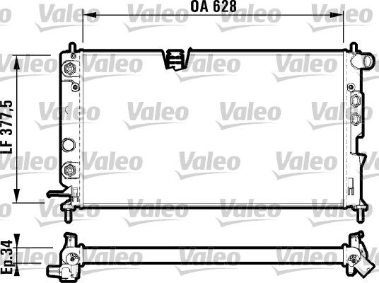 VALEO 731847 Radiatore, Raffreddamento motore