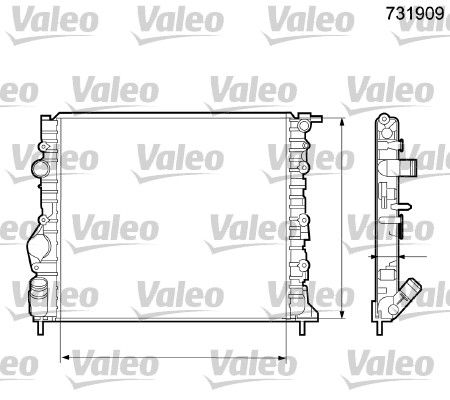 VALEO 731909 Radiatore,...