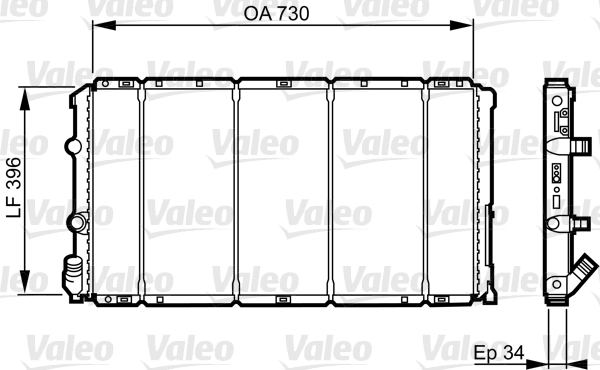 VALEO 732050 Chladič,...