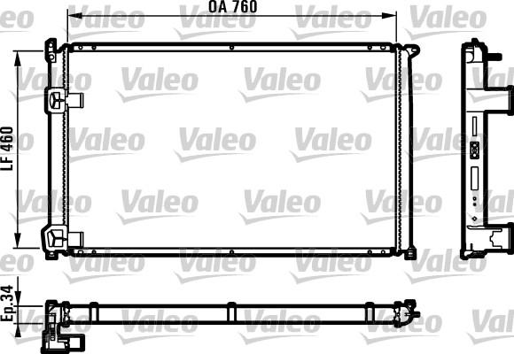 VALEO 732063 Radiatore, Raffreddamento motore