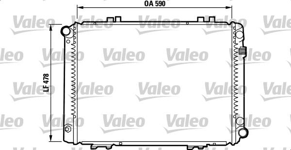 VALEO 732090 Radiatore,...