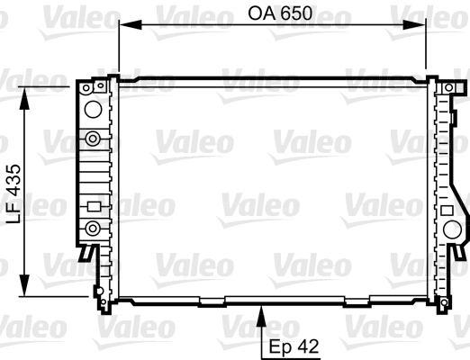 VALEO 732099 Radiatore, Raffreddamento motore-Radiatore, Raffreddamento motore-Ricambi Euro