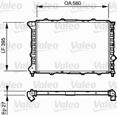 VALEO 732248 Radiatore, Raffreddamento motore