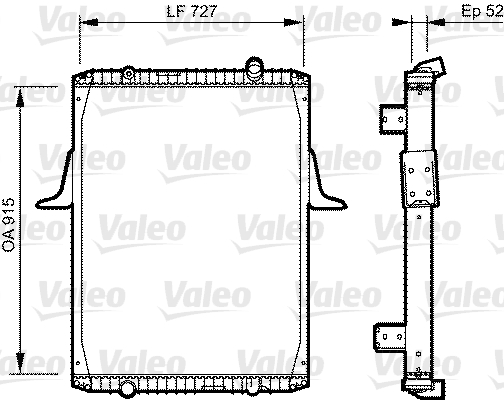 VALEO 732335 Radiatore, Raffreddamento motore-Radiatore, Raffreddamento motore-Ricambi Euro