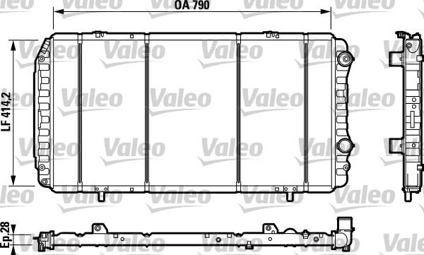 VALEO 732342 Radiatore,...