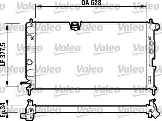 VALEO 732347 Radiatore,...