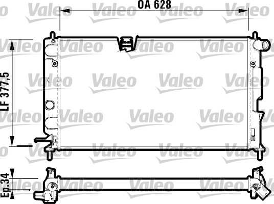 VALEO 732350 Radiatore,...